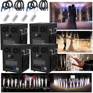 4 Stück 700 W Cold Spark Feuerwerk DJ Event Party Maschine Bühneneffekt DMX Maschine USA - Bild 1 von 15