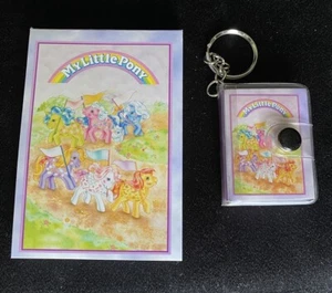 New My Little Pony Pink Journal Diary Note Book 2003 Mini Key Chain Book - Picture 1 of 4