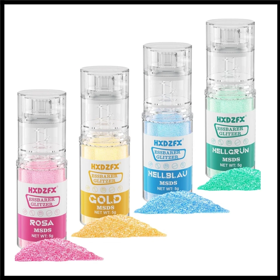 Essbares Glitzer Spray - 4 Farben Lebensmittel Glitzer für Getränke, Geschmac... - Bild 1 von 1