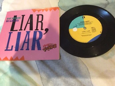 Debbie Harry Liar Liar 7” Vinyl Pic Cover Married To The Mob Soundtrack Blondie - Image 1 of 2