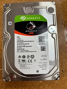 For Parts Seagate IronWolf ST6000VN0033 6TB 7200RPM 256MB Cache 3.5" I - Afbeelding 1 van 3