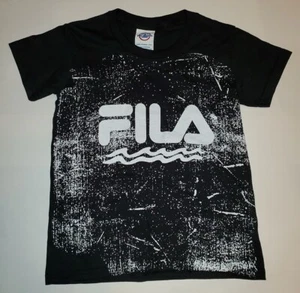 Fila Boys Rare Tee Shirt Cotton Youth Kids T-Shirt with Water Graphic  - Picture 1 of 5