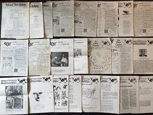 Lot Vintage Newsletters Magazines National Chess Bulletin & The Chess Courier - Imagen 1 de 12