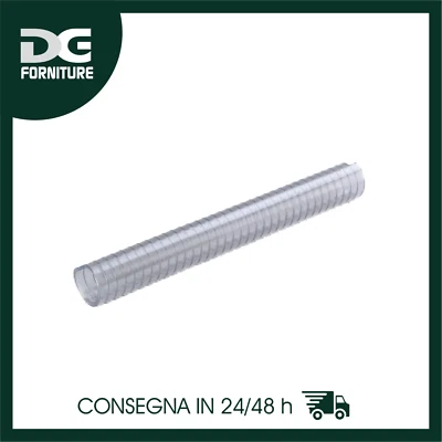 TUBO PLUTONE A IN PVC PER ASPIRAZIONE E TRASPORTO LIQUIDI CON SPIRALE IN ACCIAIO - Immagine 1 di 2