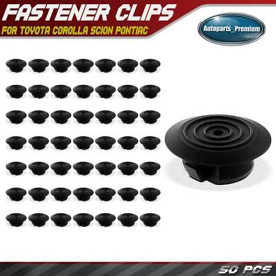 Clip de retención de moldura basculante de nailon de 22 mm 50 piezas para Toyota Corolla Scion Pontiac Foto 1 de 4