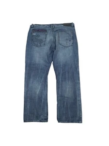 Coogi Jeans Big & Tall Herren 44/35 Wide Leg Stickerei Hip Hop Y2K Relaxed Blau - Bild 1 von 9