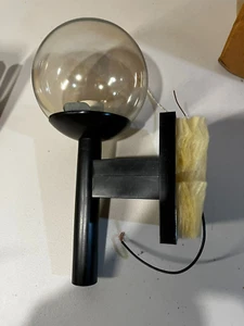 Vintage 1980s McGraw- Edison outdoor light sphere black globe NOS New in box - Picture 1 of 9