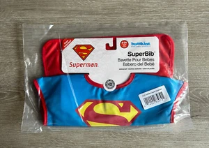 Capa de Superman con capa de Superman de cómic Bumkins DC Super Babero bebé niño pequeño 6-24 meses - Imagen 1 de 3