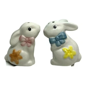 Cracker Barile Ceramica Coniglietto Pasquale Sale e Pepe Shaker Mini Animale - Foto 1 di 5