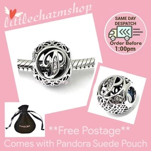 NEW Authentic Genuine PANDORA Vintage Letter P Openwork Charm - 791860CZ RETIRED - Picture 1 of 5