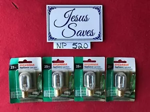 4 - Sylvania 25T8DC #18321 Appliance Light Bulb Ba15d Bayonet Base - Picture 1 of 1