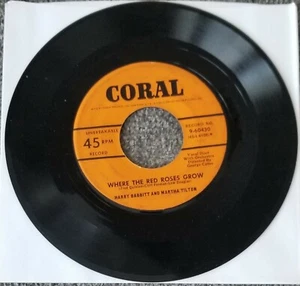 Martha Tilton & Harry Babbitt "Let's Waltz Just.../Where the Red..." 45 RPM 7"  - Imagen 1 de 2