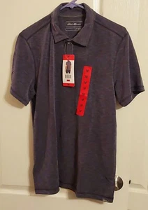 Camisa Polo Eddie Bauer Active Para Hombre S/S Blackberry Talla M- Nueva Con Etiquetas - Imagen 1 de 9