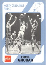 1989-90 North Carolina Collegiate Collection Basketball #88 Dick Grubar