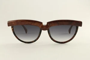 Rare Authentic Alain Mikli 0117 481 Brown Marble 55mm Gradient Sunglasses Italy - Picture 1 of 5