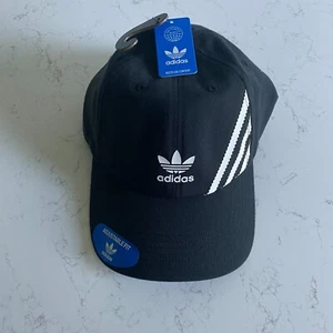 NWT Adidas Originals Men’s Black Relaxed Eco-Friendly Hat Fall - Foto 1 di 7