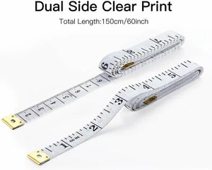Body Measuring Tape Ruler Sewing Cloth Tailor Measure Soft Flat 60 inch 150 cm - Picture 1 of 6