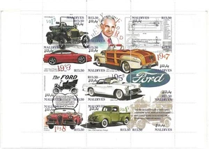 1993 MALDIVES - SG: 1919 / 1930 SHEETLET - FORD ANNIV. - UNMOUNTED MINT - Picture 1 of 1