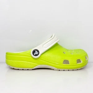 Crocs Boys Classic Green Slip On Closed Toe Clog Shoes Size 3 - Picture 1 of 12