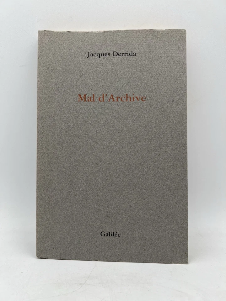 Mal d' Archive Jacques Derrida Original 1995 French Language Trade Paperback - Image 1 of 4