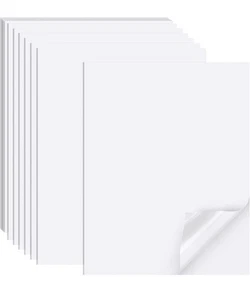 Carta Adesiva Stampabile per Stampante Inkjet, 40 Fogli 8,5"x11" Adesivo Opaco - Foto 1 di 7