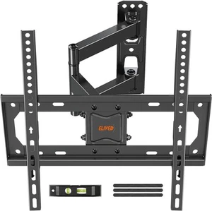 Full Motion TV Wall Mount for Most 26-55 Inch Flat Curved TVs Up to 77 lbs, S... - Picture 1 of 8