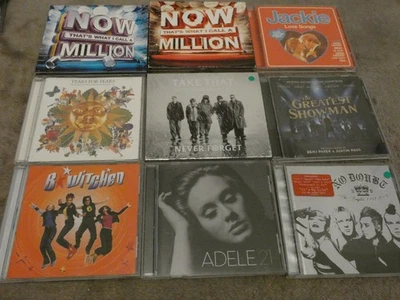VARIOUS POP CDS AND COMPILATIONS NOW/ADELE/TAKE THAT/NO DOUBT/GREATEST SHOWMAN - Image 1 of 2