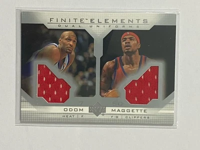 Lamar Odom / Corey Maggette 2003-04 Upper Deck Finite Relic Card #FS10 - Image 1 of 2