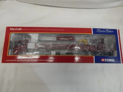 CORGI SCANIA DROPSIDE CRANE TRAILER & LOAD MARSHALLS LANDSCAPE CC12219 MIB 1:50 - Image 1 of 4