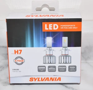 Sylvania H7 LED Powersports or Fog Use Only Pair of Bulbs H7SL.BX2 - NEW! - Picture 1 of 11