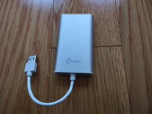ADAPTATEUR AFFICHAGE VIDÉO USB VERS DVI J5CREATE JUA230 jamais utilisé - Photo 1/2