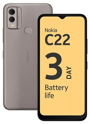 Nokia C22 (2GB RAM + 2GB Virtual, 64GB) 6.5" 13MP-Camera | Duración de la... - Imagen 1 de 4