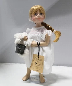 Boyd's Collection Doll, Joelle #485/I, with Bear in a Bucket & Doll Stand - Picture 1 of 5