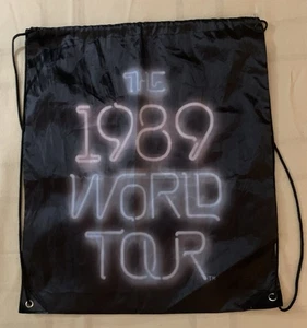 Taylor Swift String black Bag 1989 Tour Souvenir New Never used - Picture 1 of 3