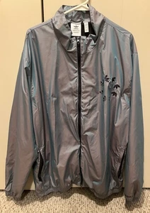 Adidas Prime Green Reflective Jacket Trefoil Boys XL Men’s Small RN# 88387 - Bild 1 von 11