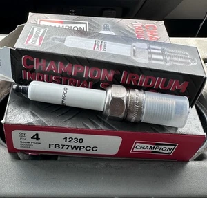 CHAMPION IRIDIUM - INDUSTRIAL SPARK PLUG SET - FB77WPCC - 1230 (Qty. 4) - Picture 1 of 2