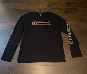 Browning Herren Browning Pendent LS Jagd Hirsch Hemd Gr. S NEU SCHWARZ - Bild 1 von 2