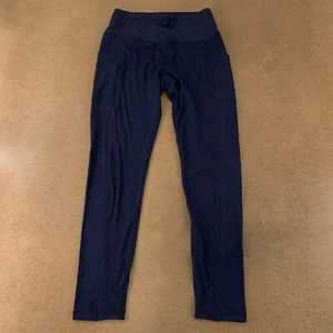 PHISOCKAT Women's Size Medium Navy Soft High Waist Leggings with Pockets NWT - Picture 1 of 7