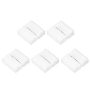 6 Pin 12mm 5050 LED Strip Light Solderless Gapless Connector White 5Pcs - Picture 1 of 4