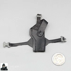 1:6 scale BBI Cy Girl 2.0 Electra Leather-Like Black Holster for 12" Figures - Picture 1 of 4