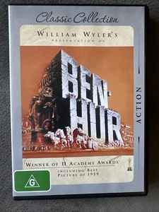 Ben Hur DVD (Charlton Heston) Like New  Free Post - Foto 1 di 4