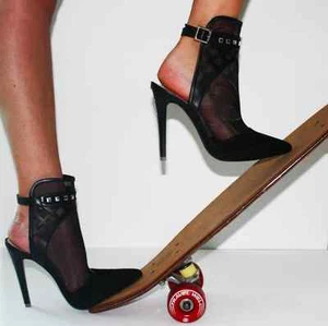 NEW Alepel 'Fil' Women's Leather Dress Shoe in Black or Champagne - Picture 1 of 11