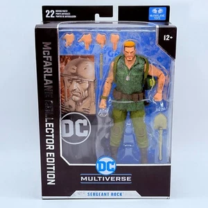 BOX DAMAGE -- DC Multiverse 7 Inch Sergeant Rock Action Figure with Accessories - Picture 1 of 7