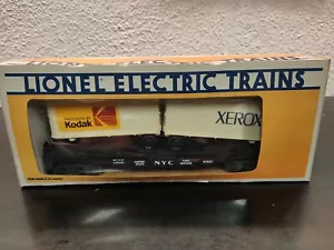 Lionel 6-17871 O Gauge TTOS NYC Flatcar w/ Kodak and Xerox Trailers NIB - Picture 1 of 3