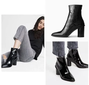 New $475 Rag & Bone Wiley High Patent Leather Boot In Black Size: 37 (US 7) - Picture 1 of 7