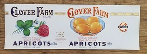 ADVERTISING Label Can Clover Farm Ohio Cleveland Apricots - Picture 1 of 1