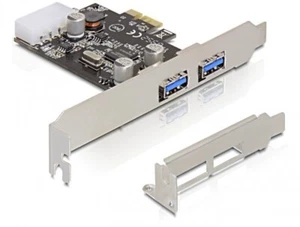 DeLOCK 2x USB 3.0 PCI Express card, PCIe, USB 3.2 Gen 1 (3.1 Gen 1), 1x Power SA - Bild 1 von 2