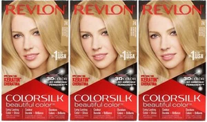 3 x Revlon Colorsilk Permanent Haarfarbe - 74/7N Mittelblond - Bild 1 von 1
