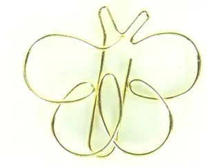 Clip di carta decorative filo oro scatola farfalla di 10 clip matrimonio - Foto 1 di 3