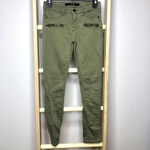 JOE’S Jeans Girls 12 Jeggings Army Green Faux Zipper Pocket Detail - Picture 1 of 10